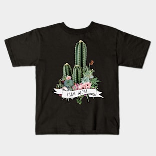 Succulents, cactus and plants mom Kids T-Shirt